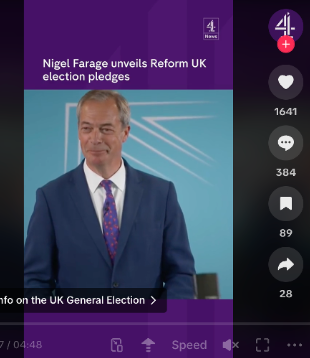 Reform UK on TikTok